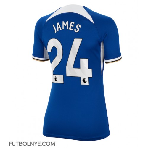 Camiseta Chelsea Reece James #24 Primera Equipación para mujer 2023-24 manga corta